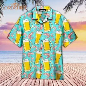 Beer And Shrimps Aloha Hawaiian Shirt