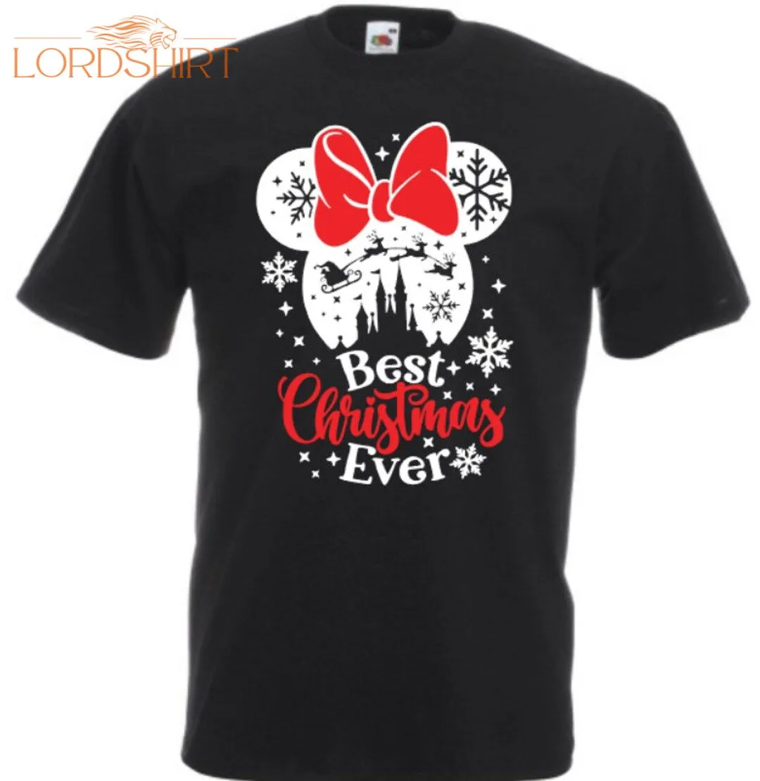 Best Christmas Ever Ladies Black T Shirt Women's Xmas Top