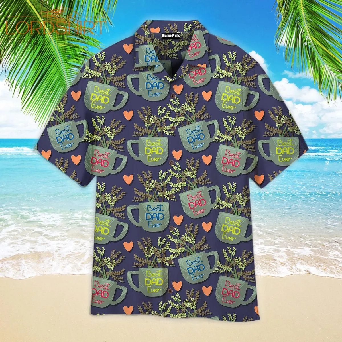 Best Dad Ever Pattern Hawaiian Shirt