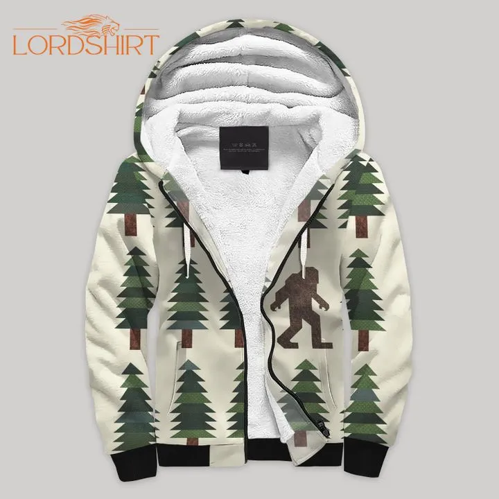 Bigfoot Blanket Fleece Zip Hoodie All Over Print