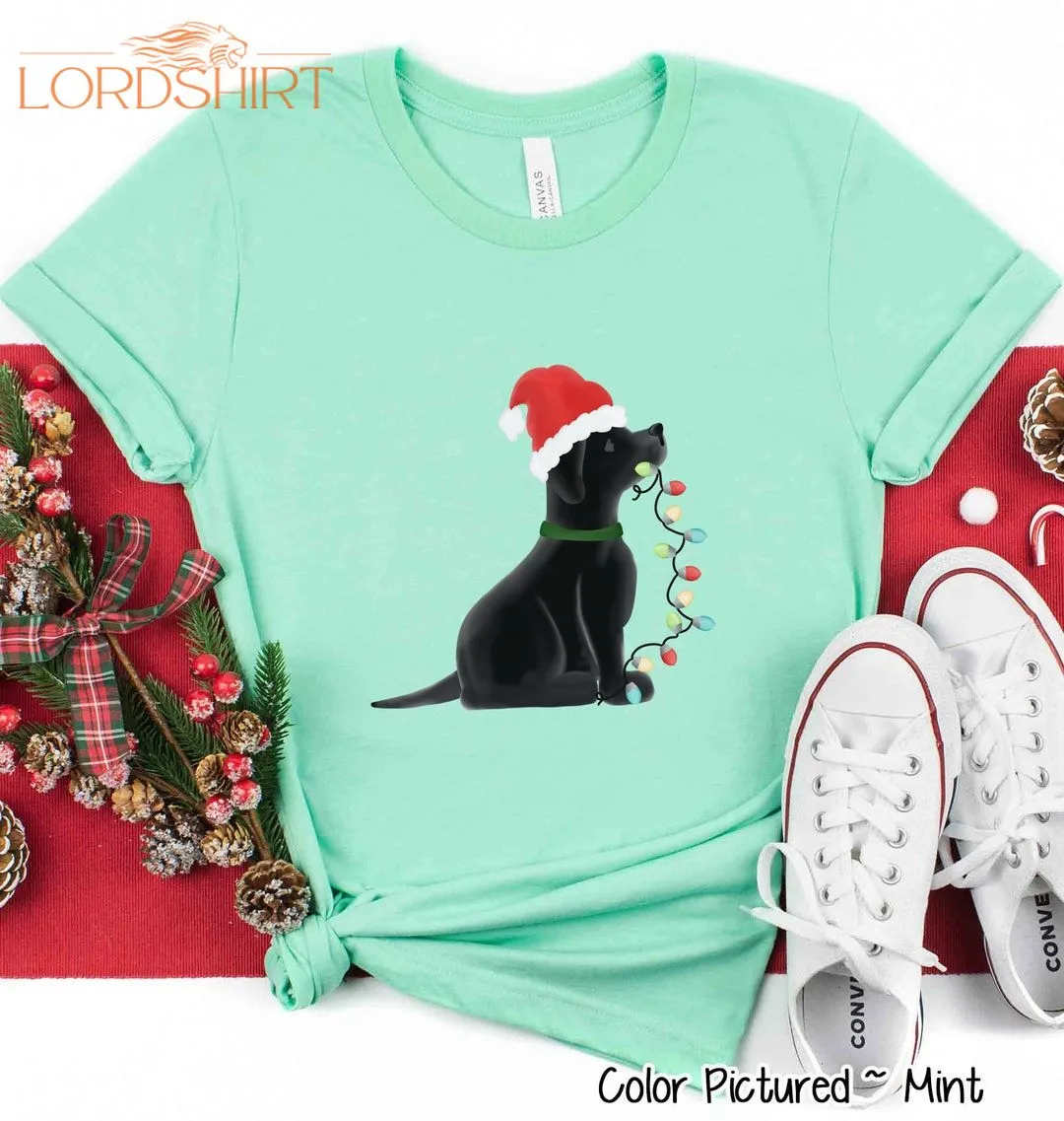 Black Lab Christmas Shirt Christmas Dog Shirt Cute Christmas