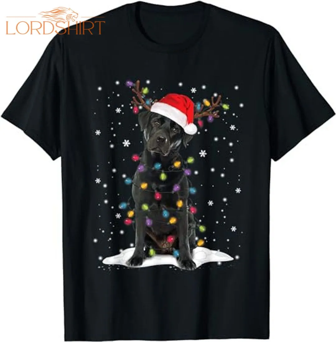 Black Lab Labrador Christmas Tree Light Pajama Dog Xmas 2