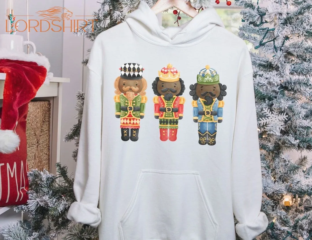 Black Nutcrackers Hooded Sweatshirt Melanin Christmas Hoodie