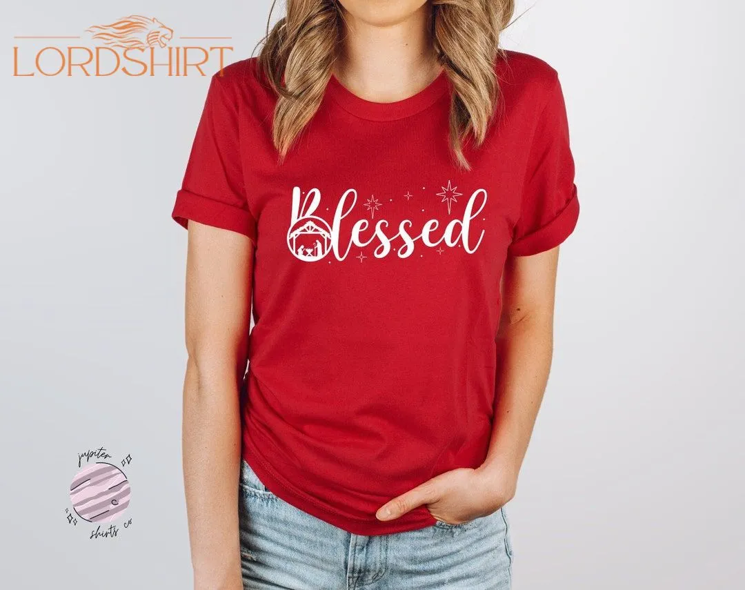 Blessed Christmas T-shirt Christmas Blessed Shirt Holiday