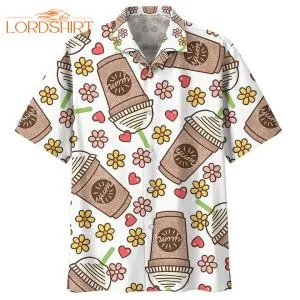 Boba Coffee Aloha Hawaiian Shirt