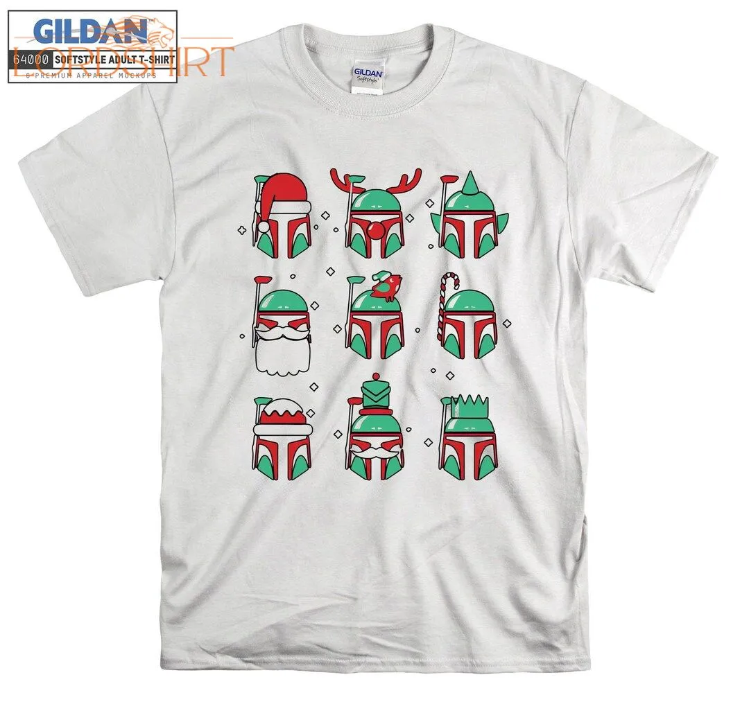 Boba Fett Santa Hat Christmas T-shirt Hoodie Kids Child Tote