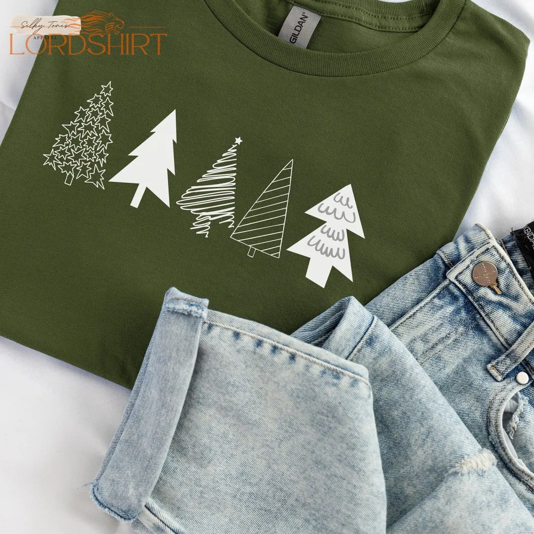 Boho Christmas Tree Shirt For Woman Woman's Holiday