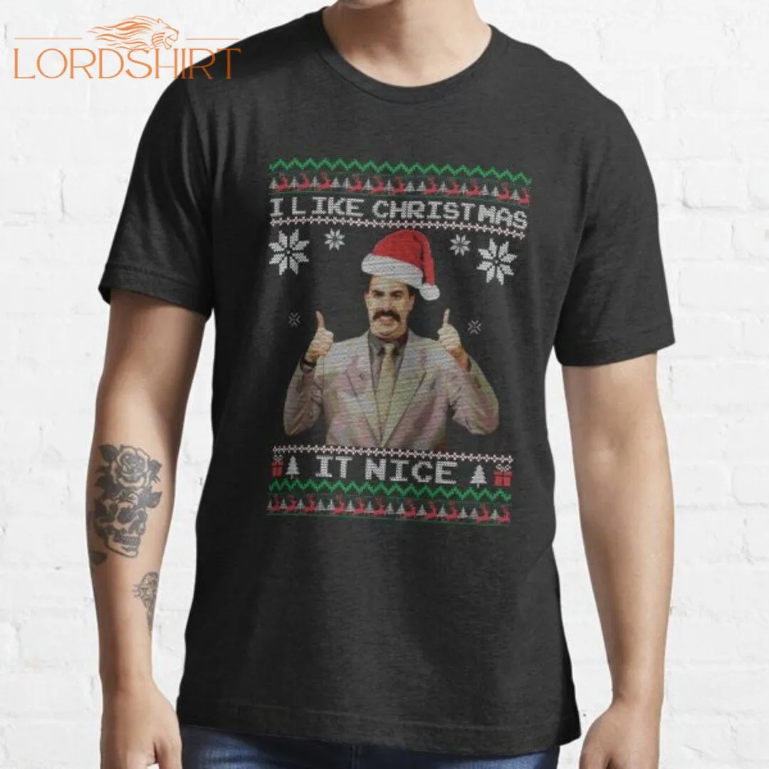 Borat Funny Christmas Tshirt Essential .jpg T-shirt