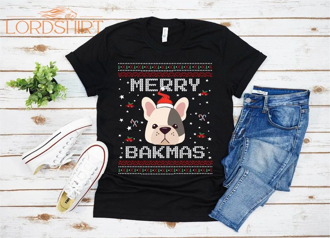 Boston Terrier Merry Barkmas Christmas T-shirt For Men Women