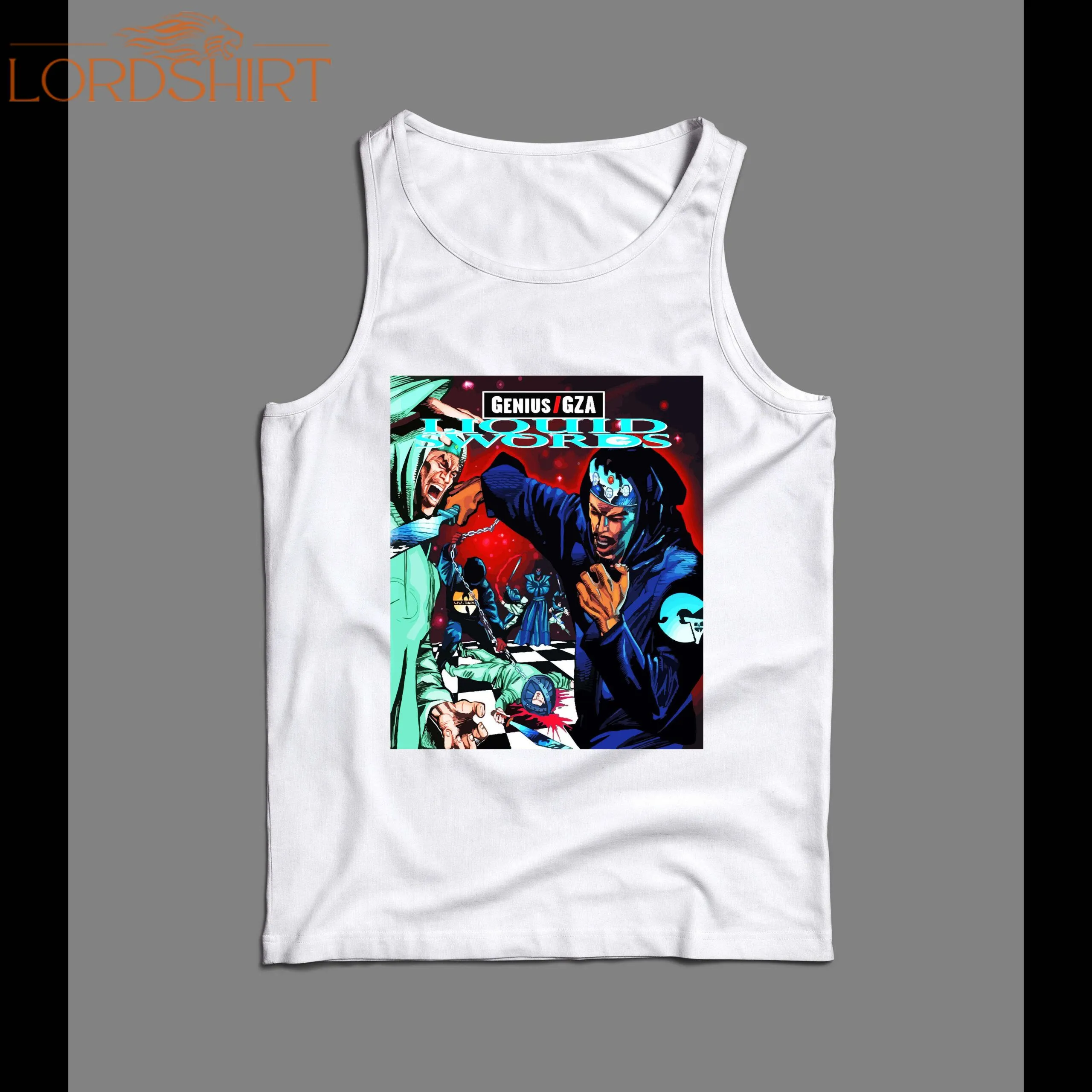 Brooklyn Rappers Album Liquid Swords Cover Art Men's Tank Top