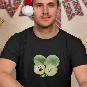 BRUSSEL SPROUT MASSACRE Unisex T-shirt Sprouts Christmas T