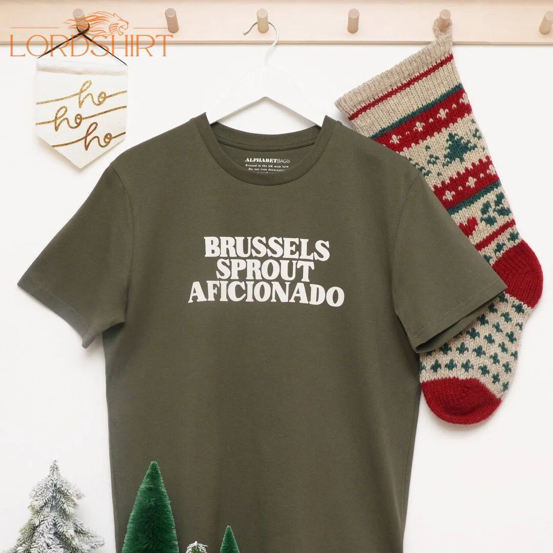 Brussels Sprout Aficionado T-shirt Unisex Slogan Tee