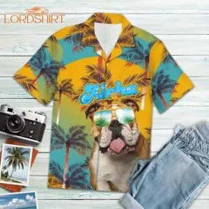 Bulldog Christmas Hawaiian Shirt