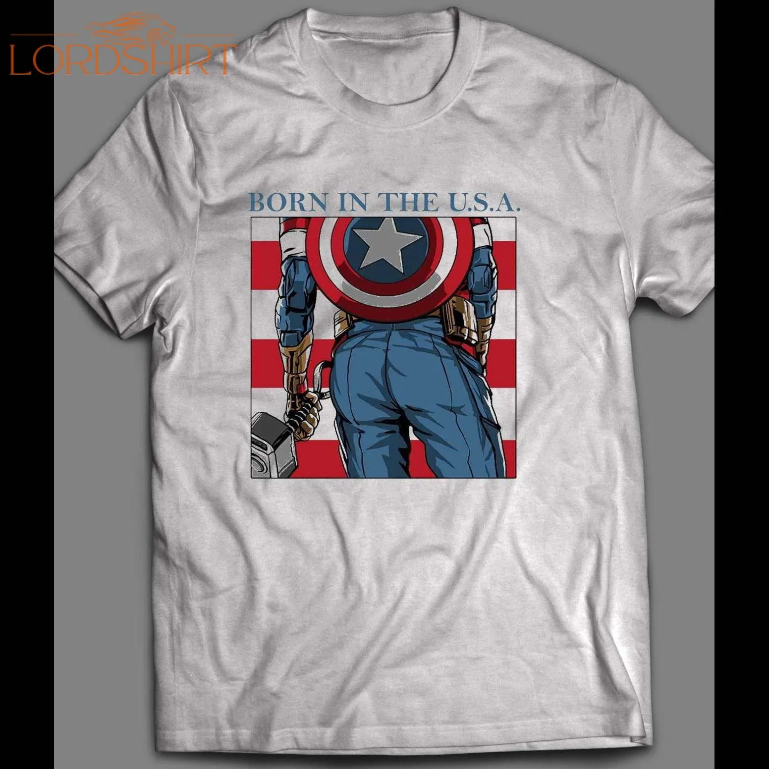 Captain American Born In The Usa Shirt