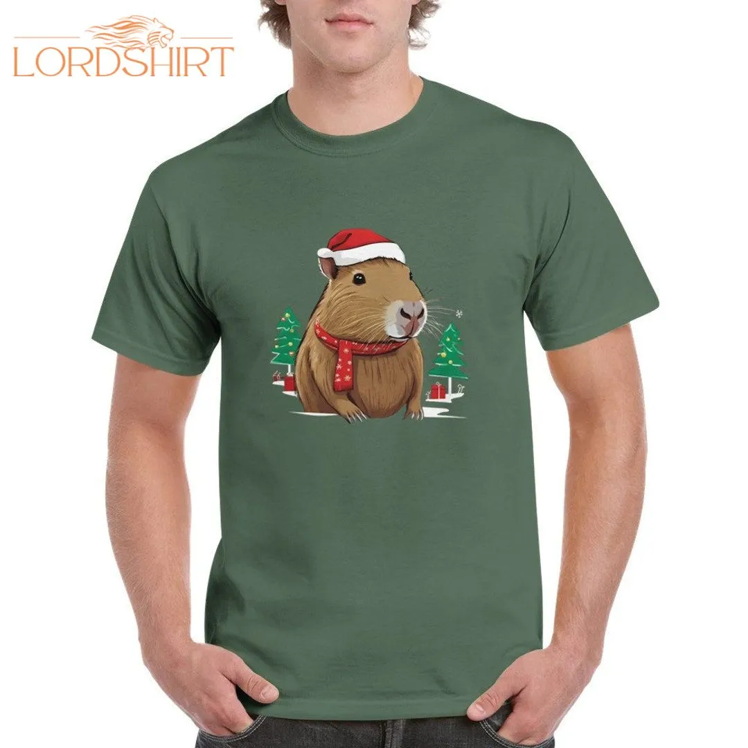 Capybara Christmas T-shirt Funny Capybara Shirt Capybara