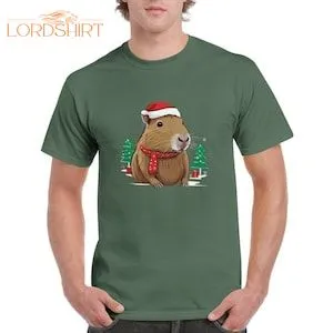 Capybara Christmas T-shirt Funny Capybara Shirt Capybara