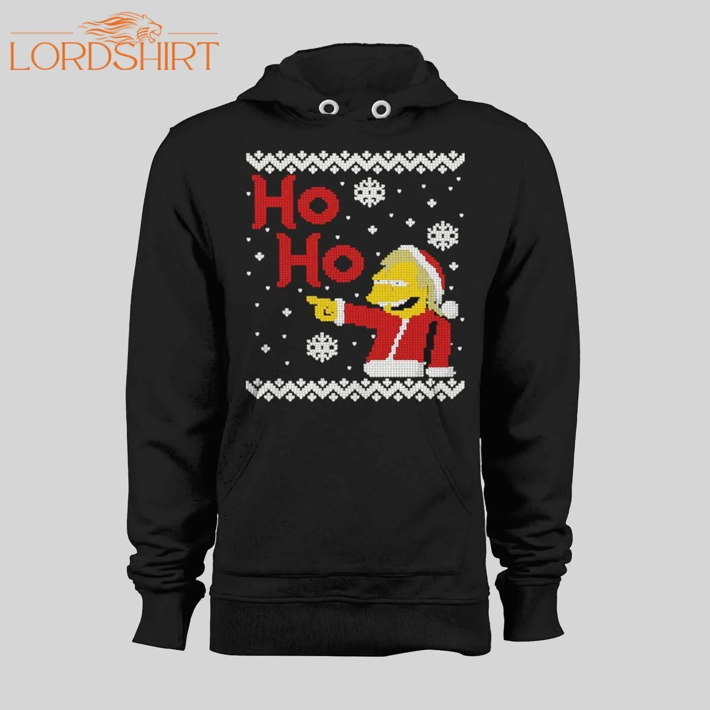 Cartoon Santa Nelson Ho-ho High Quality Holiday Hoodie / Sweatshirt