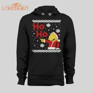 Cartoon Santa Nelson Ho-ho High Quality Holiday Hoodie / Sweatshirt