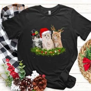 Cat Christmas T Shirt Cat Christmas Sweatshirt Cat Christmas