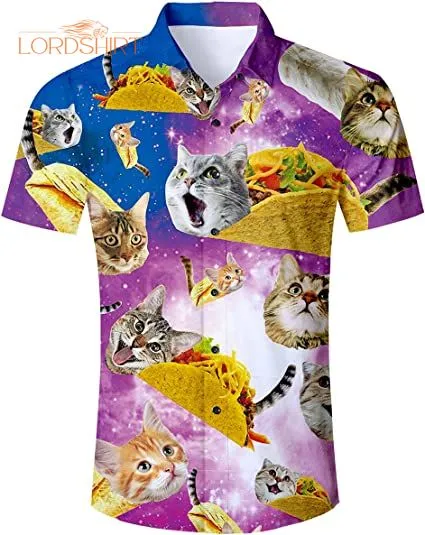 Cat Tropical Beach Holiday Hawaiian Shirt