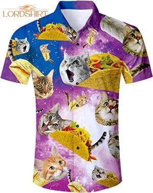 Cat Tropical Beach Holiday Hawaiian Shirt