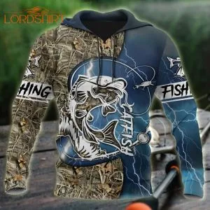 Catfish Fishing Blue 3d All Over Print