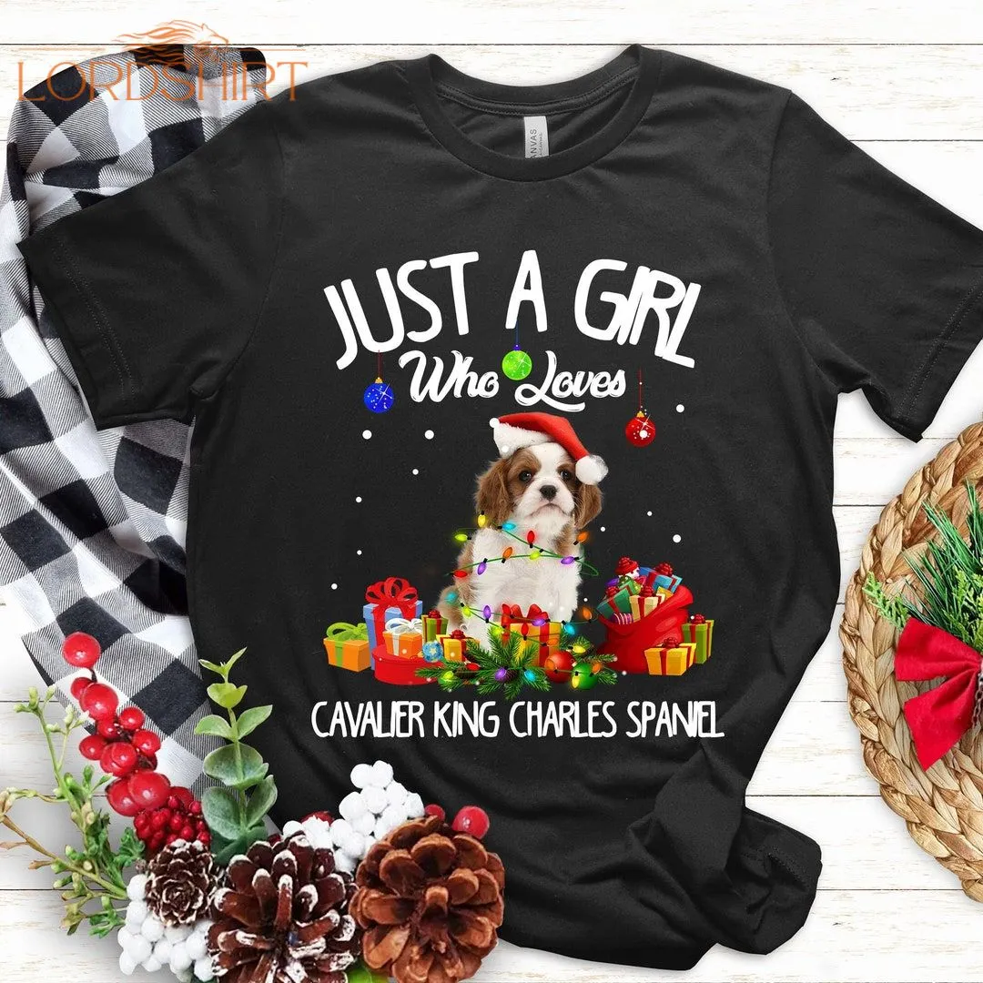 Cavalier King Charles Spaniel Merry Christmas Tshirt Dog