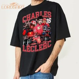 Charles Leclerc Vintage T Shirt Charles Leclerc Graphic Tees