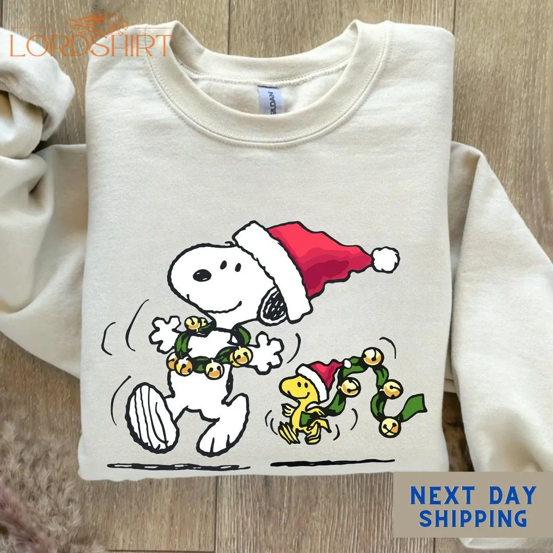 Charlie And The Snoopy Christmas Cartoon Sweatshirt Christmas