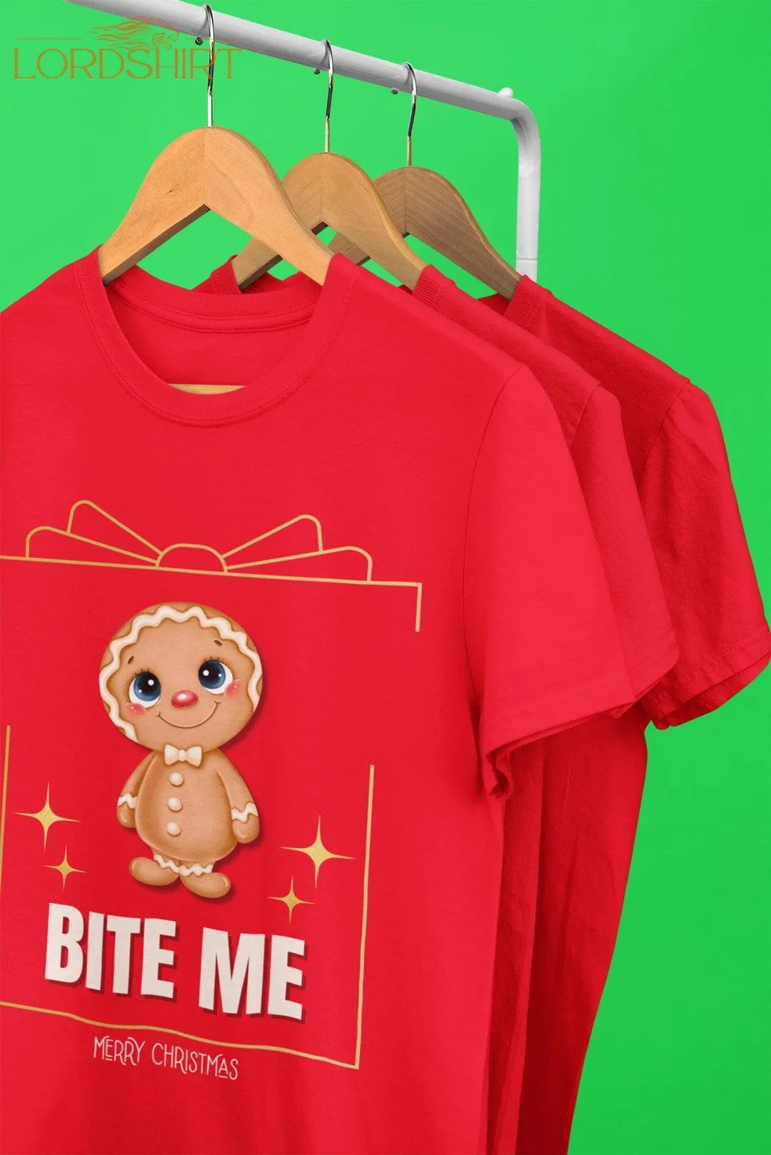 Cheeky Gingerbread Man Unisex Christmas T-shirt Sassy