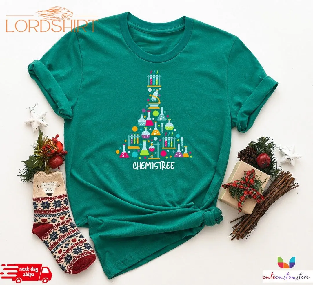 Chemistree Christmas T-shirt Funny Science Teacher Christmas