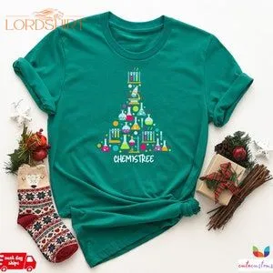 Chemistree Christmas T-shirt Funny Science Teacher Christmas