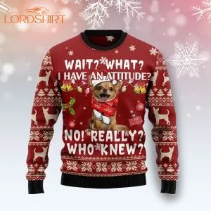 Chihuahua Dog Attitude Ugly Christmas Sweater