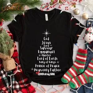 Christian Christmas T-shirt Names Of God Christmas Gift