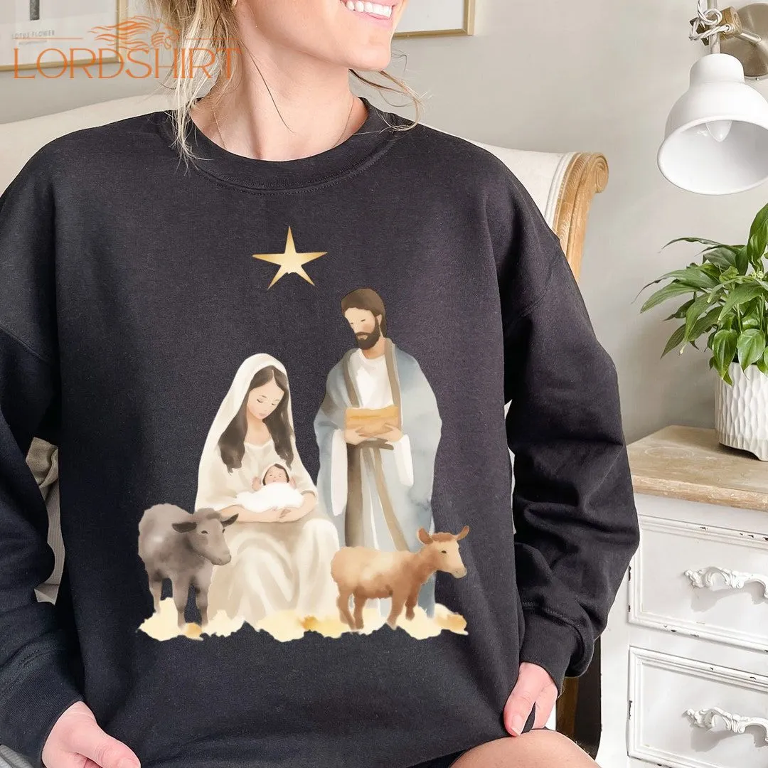 Christian Christmas Tshirt Christian Christmas Sweatshirt