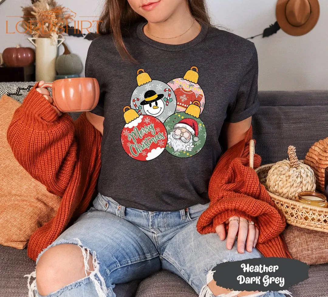 Christmas Ball Shirt Christmas Tshirt Merry Christmas Santa