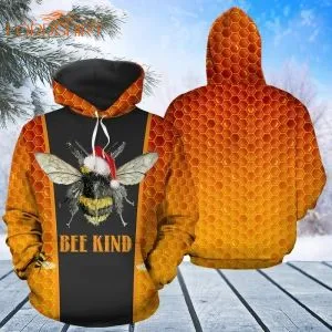 Christmas Bee Kind Tie Dye 3d All Over Print