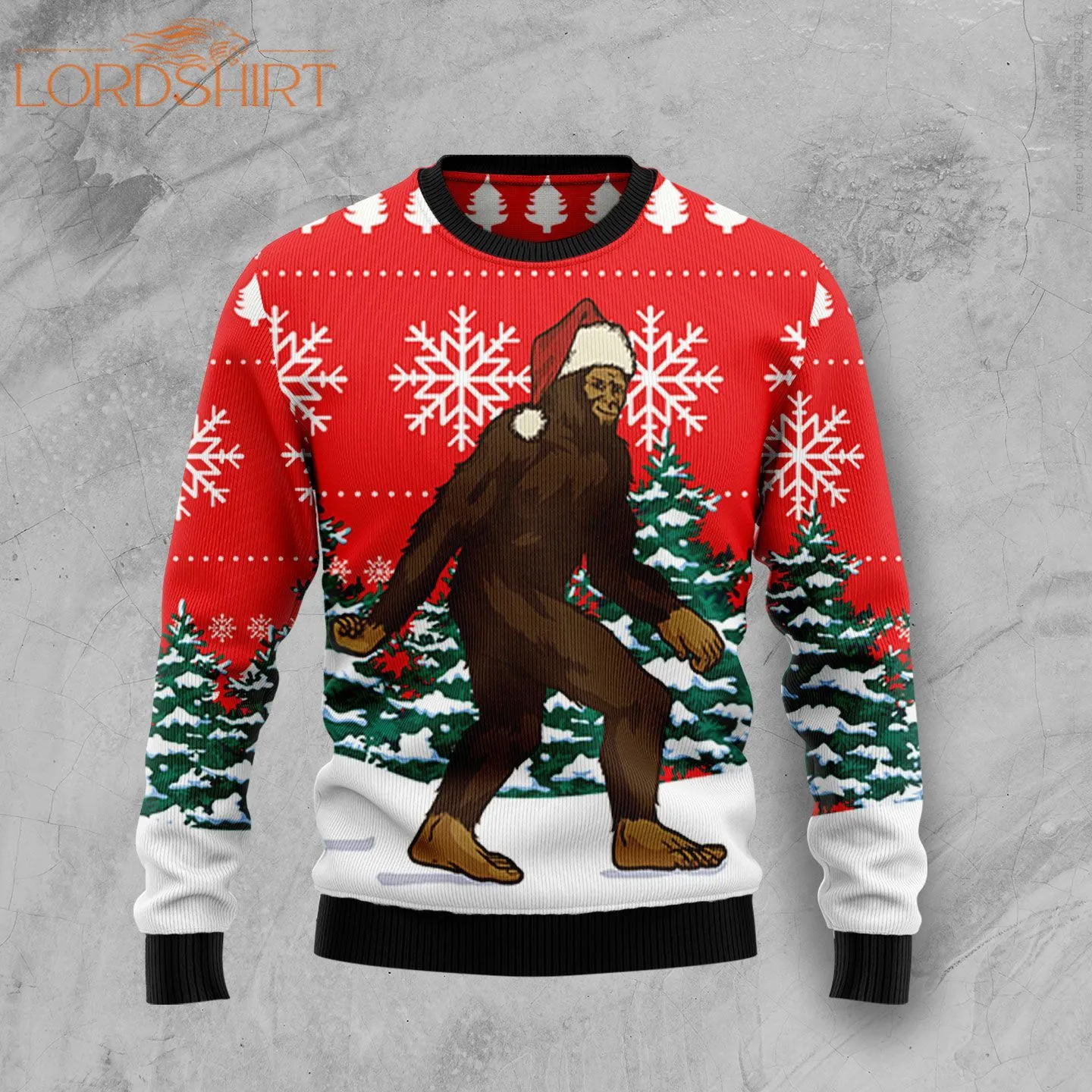 Christmas Bigfoot Ugly Christmas Sweater