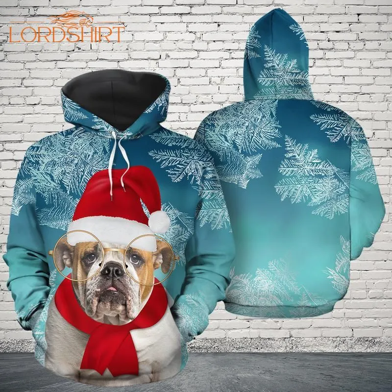 Christmas Bulldog Awesome 3d All Over Print