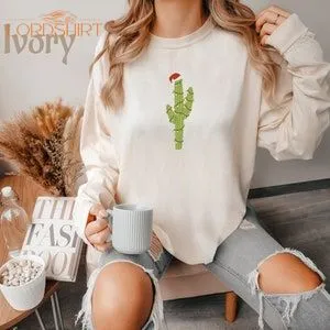 Christmas Cactus Tshirt Cute Holiday Shirt Merry Christmas