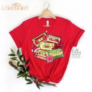 Christmas Cassettes T-shirt Christmas Music T-shirt Mix Tape