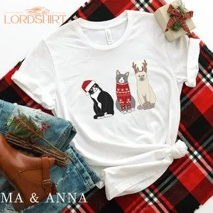 Christmas Cat Shirt Cat Shirt Christmas Shirts Cat Lover