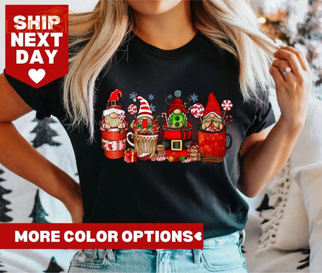 Christmas Coffee Shirt Gnome Christmas Shirt Christmas