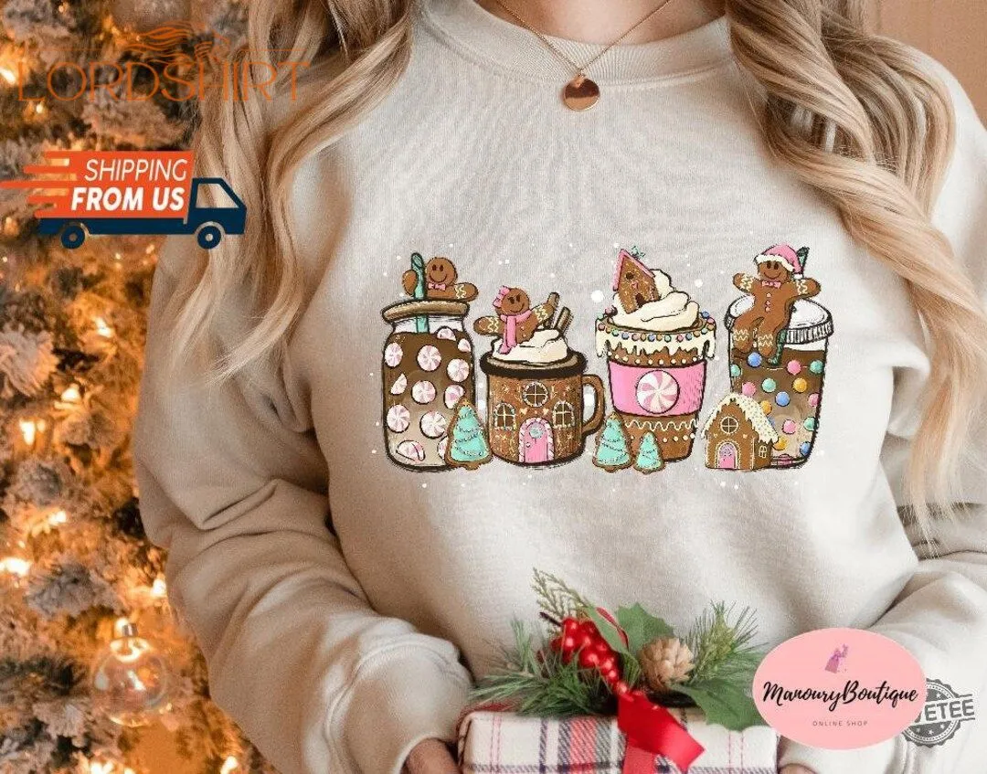 Christmas Coffee Sweatshirt Gingerbread Christmas Coffee