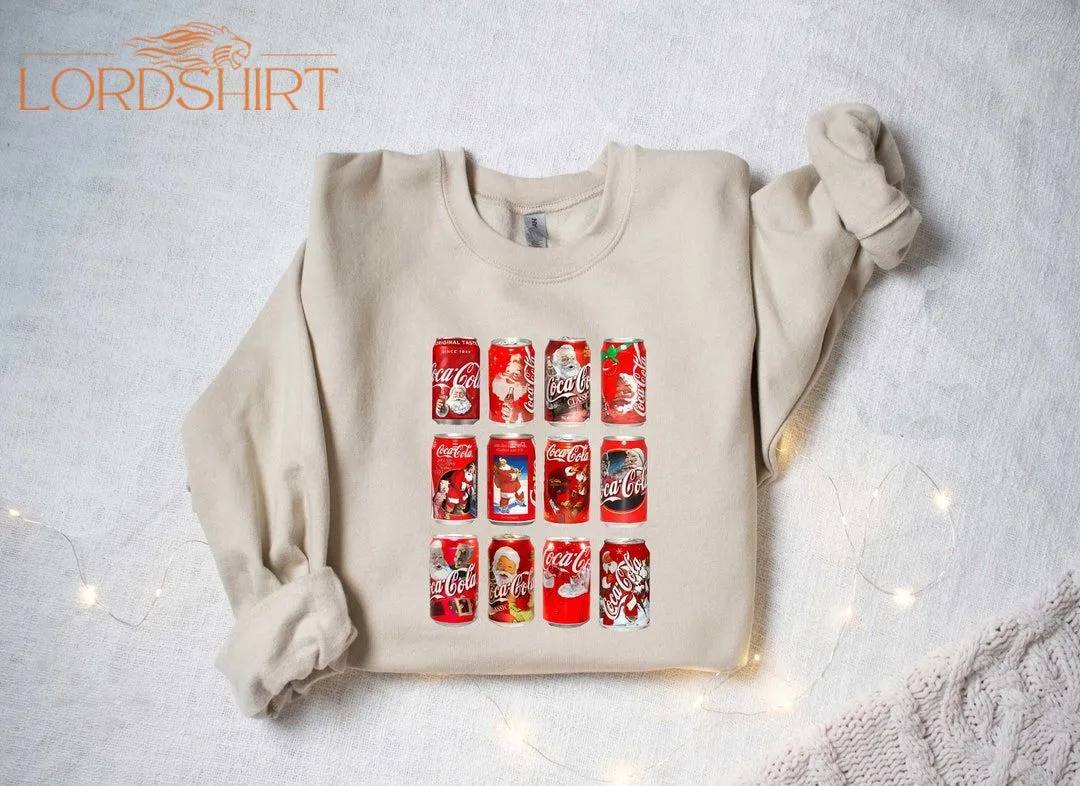 Christmas Cola Sweatshirt Christmas Coke Sampler Gift For