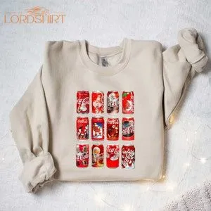 Christmas Cola Sweatshirt Christmas Coke Sampler Gift For