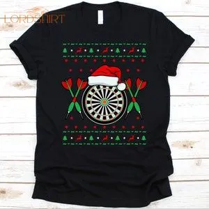 Christmas Darts Shirt Gift For Dartist Dart Board