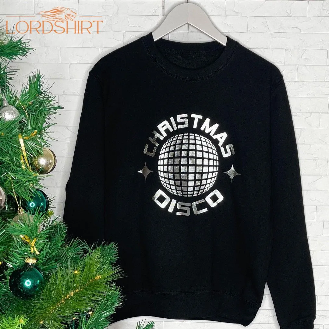 Christmas Disco Mirrorball Christmas Jumper