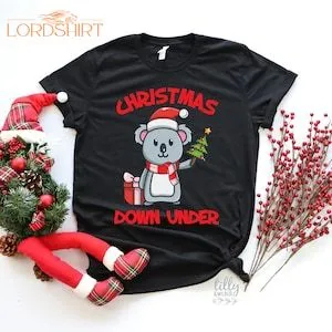 Christmas Down Under T-shirt Matching Christmas Koala