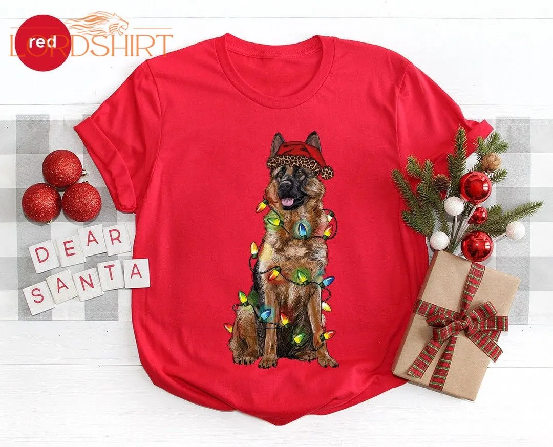 Christmas German Shepherd Sweatshirts For Dog Dad Christmas